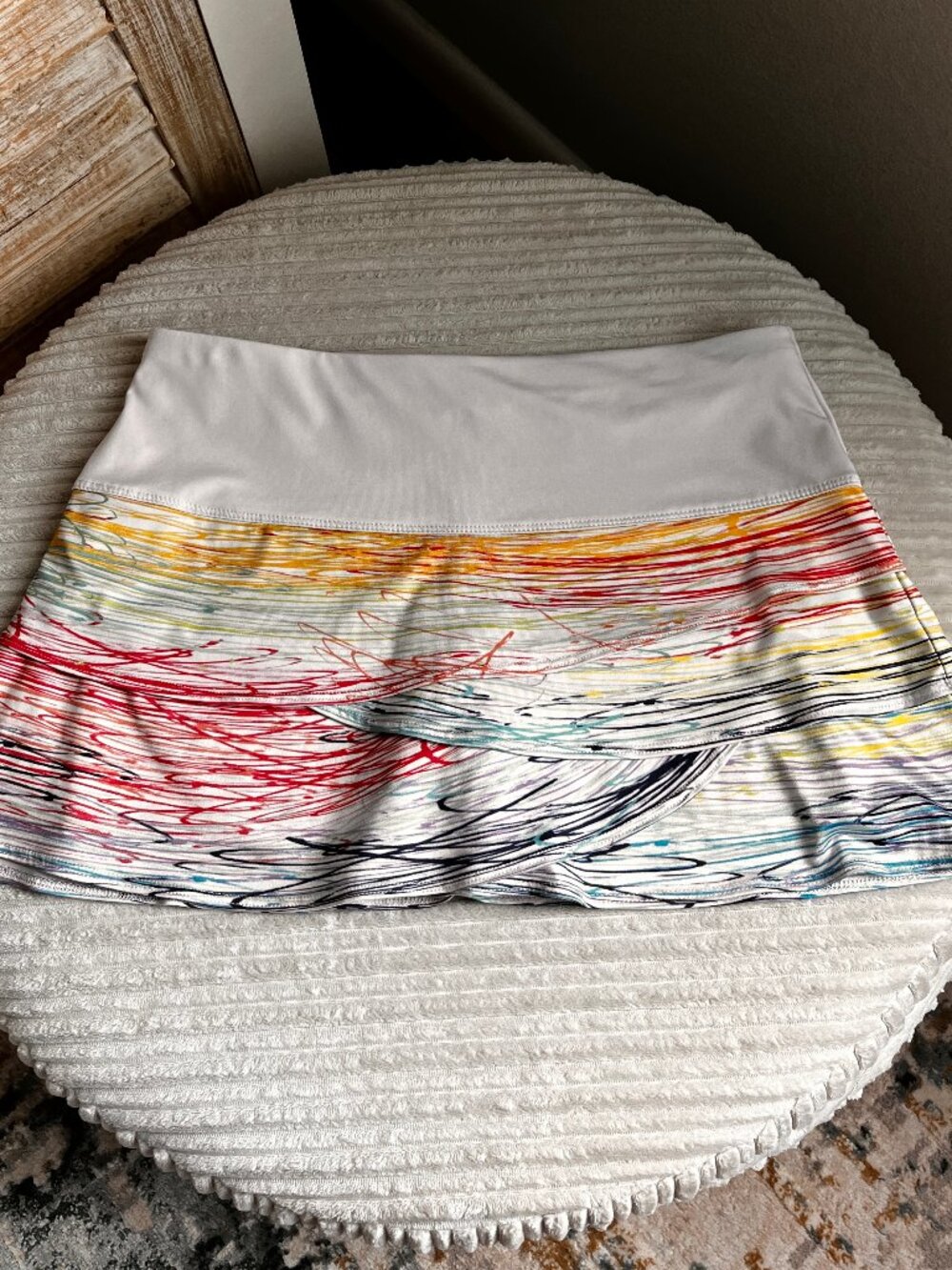 Lucky in Love Tiered Multi Color Skort